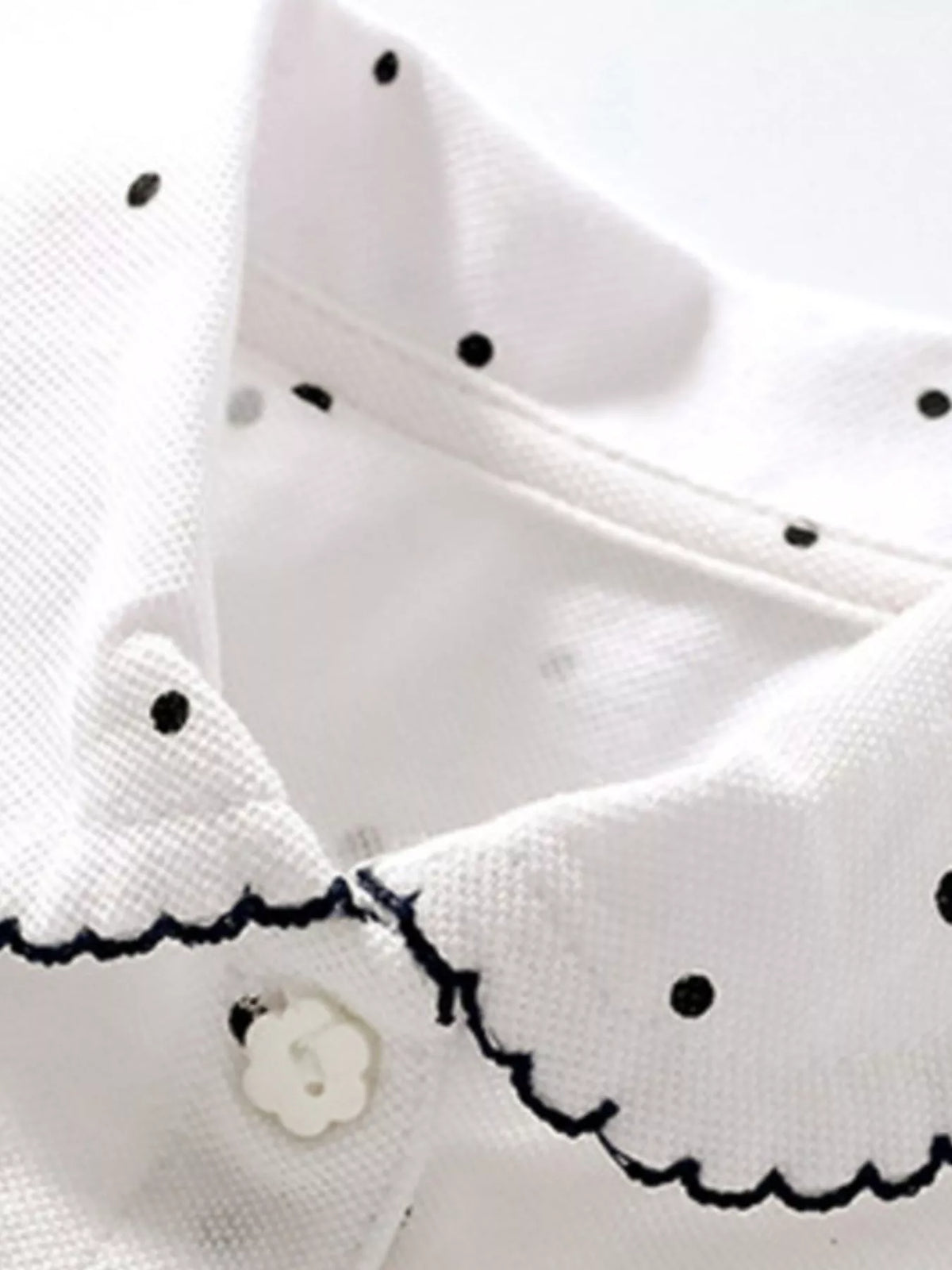 Children's Button Detail Short Sleeve Polo