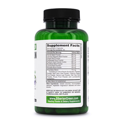 Herbal Colon Detox | Senna Buckthorn Prune | 90 Capsules