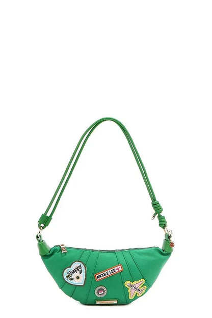 Nicole Lee USA Color Patch Croissant Bag