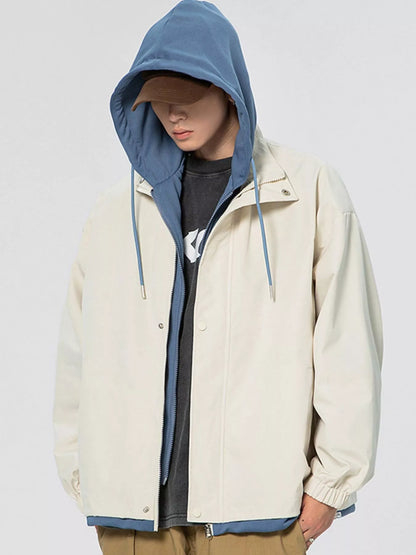 Men's Plus Size Casual Lightweight Windbreaker Jacket