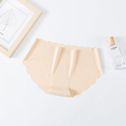 Women's Pure Cotton One-piece Ice Silk Seamless Panties