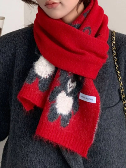 Koala Pattern Winter Scarf