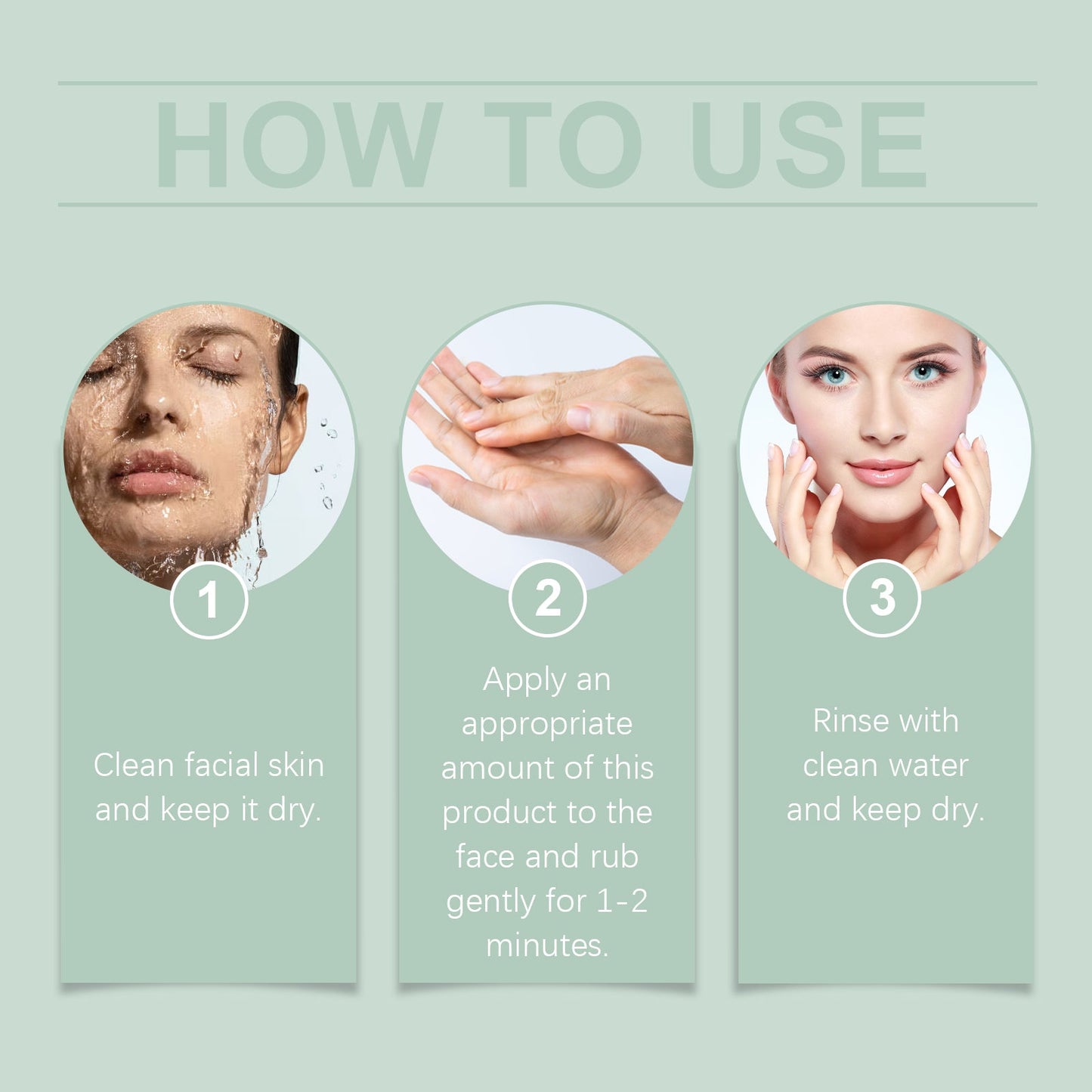 OUHOE Herbal Cleansing Gel For Gentle Skin Care, Cleansing, Hydrating And Pore Narrowing Facial Treatment