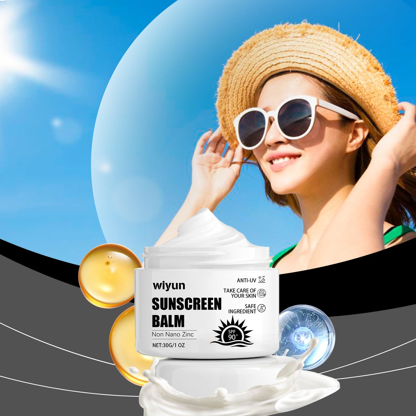 Wiyun Moisturizing Protective Cream For Outdoor Uv Protection Refreshing Moisturizing And Brightening Care Cream For Skin