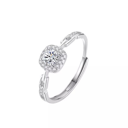 925 Sterling Silver Zircon Ring