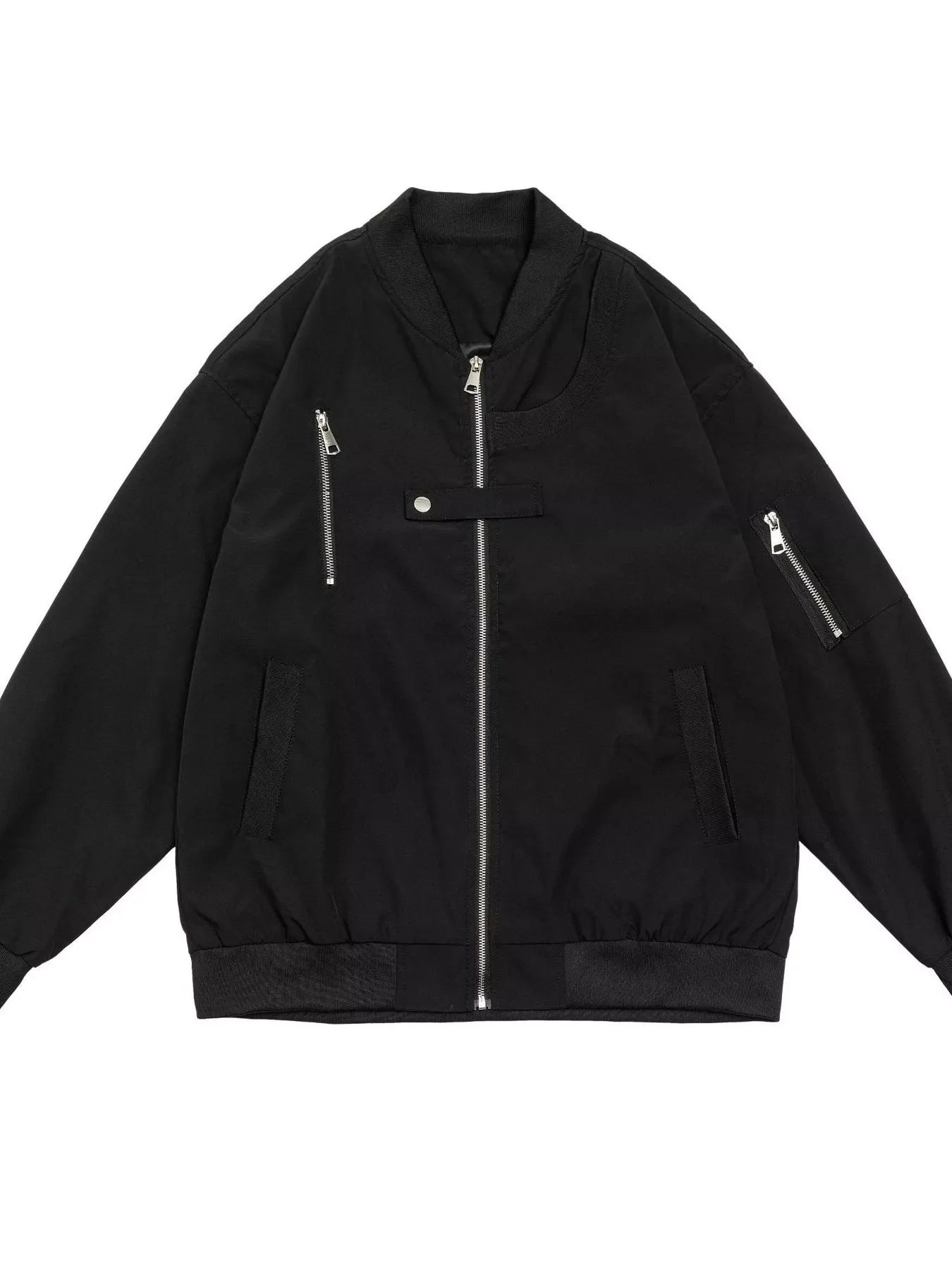Men's Plus Size Zip Up Long Sleeve Jacket