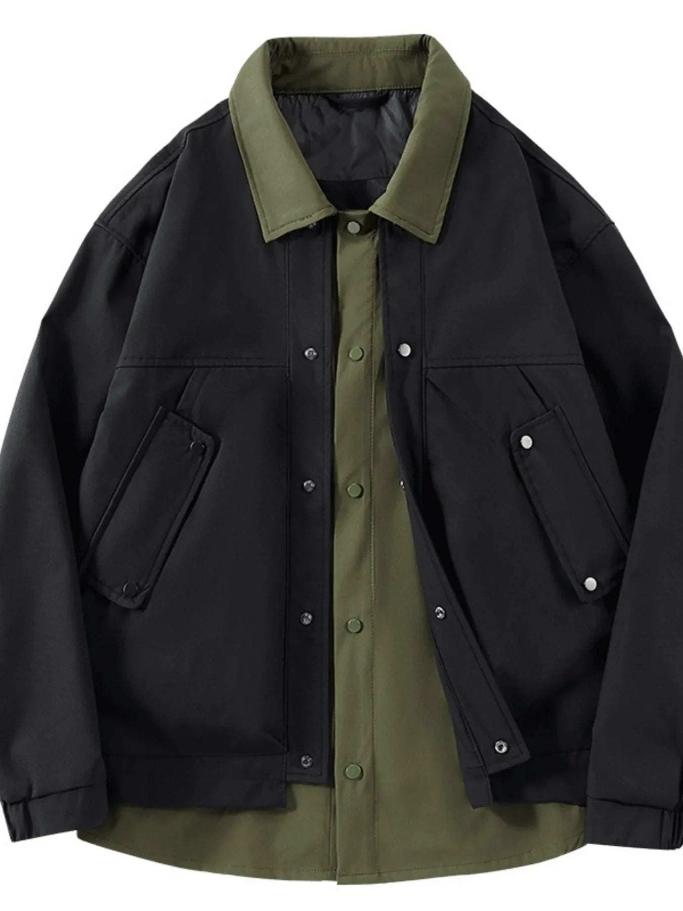 Men's Casual Snap Down Jacket