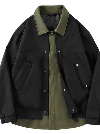 Men's Casual Snap Down Jacket