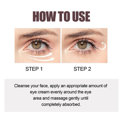 Hoygi Retinol Repair Eye Cream, Reduce Wrinkles Fine Lines Bags Dark Circles Brightening Skin Anti-Wrinkle Repair Eye Cream