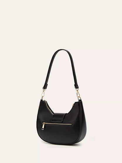 Buckle Closure Shoulder Bag