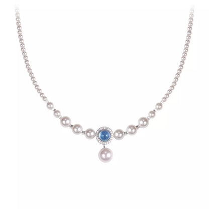 925 Sterling Silver Pearl Necklace