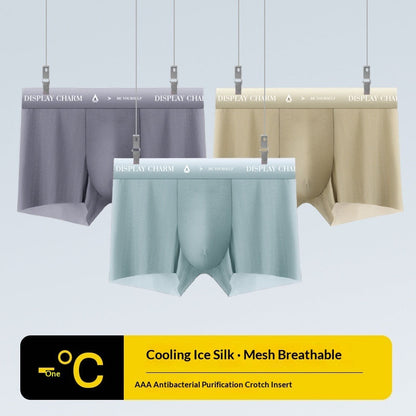 Ice-silk Seamless Mens Underwearice-cool Smooth And Skin-friendly