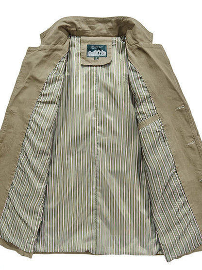 Men's Plus Size Lapel Collar Button Up Blazer