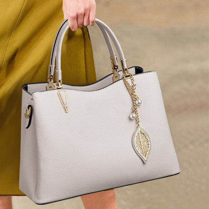 Leather Top Handle Handbag