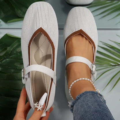Round Toe Mesh Slip-Ons