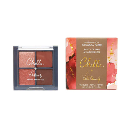 mini chella + velabeauty blushing rose eyeshadow palette