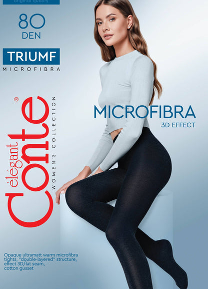 Conte Triumf 80 Den - Microfibra Opaque Women's Tights (8С-53СП)