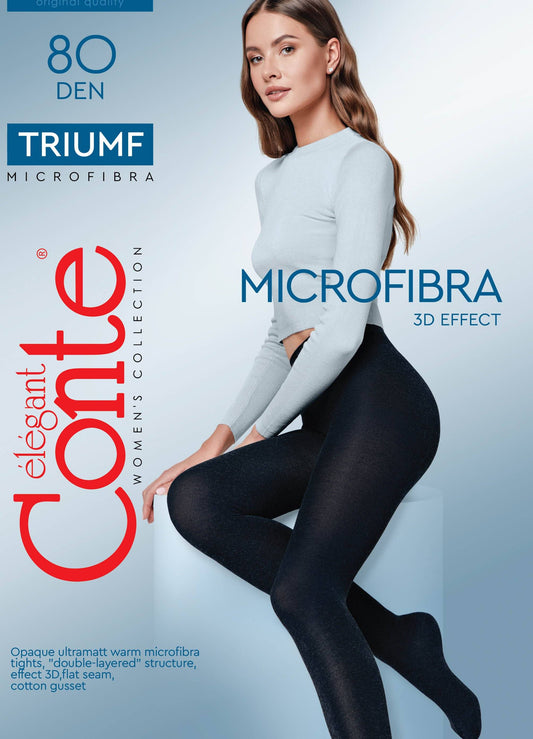 Conte Triumf 80 Den - Microfibra Opaque Women's Tights (8С-53СП)