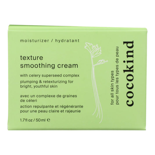 Cocokind Texture Smoothing Cream - Gentle Exfoliating Moisturizer - 1.7 fl oz