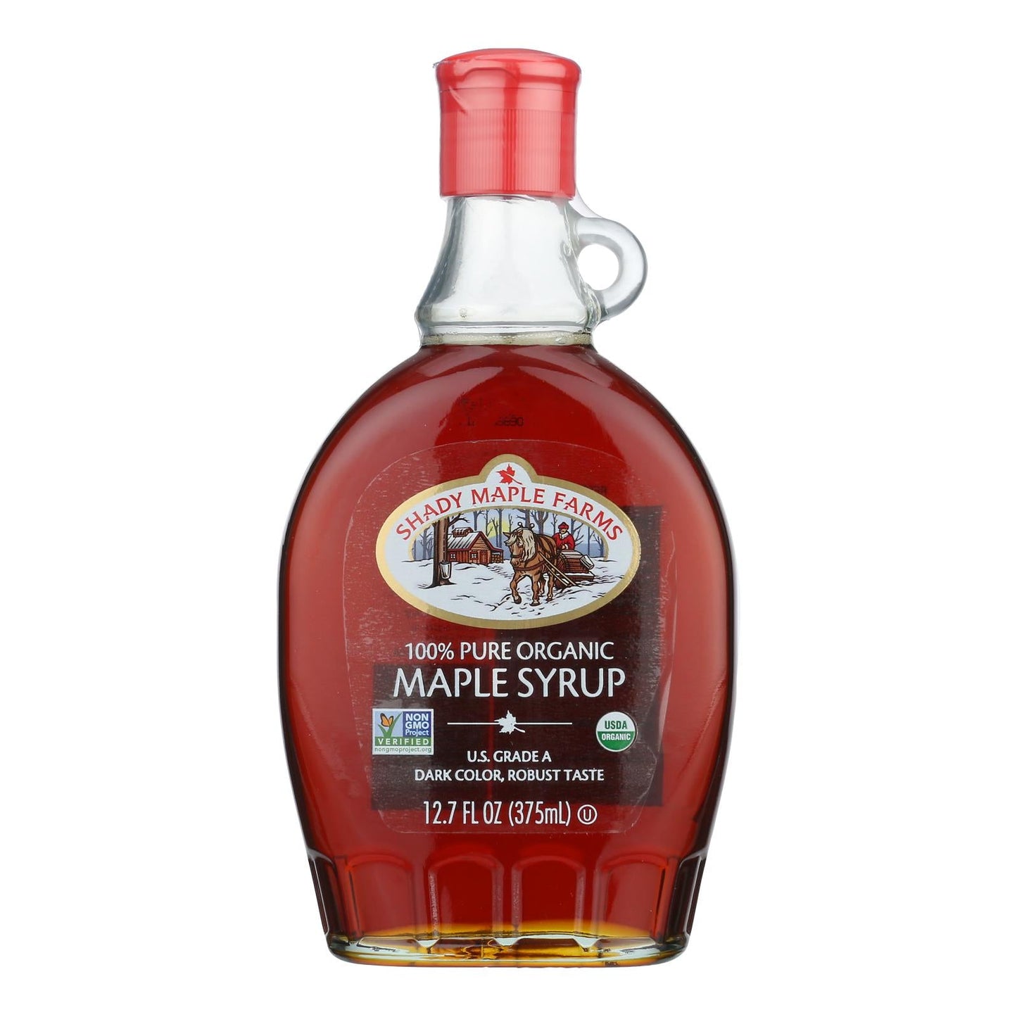 Shady Maple Farms 100% Pure Organic Maple Syrup - Grade A, 12.7 oz (Case of 12)