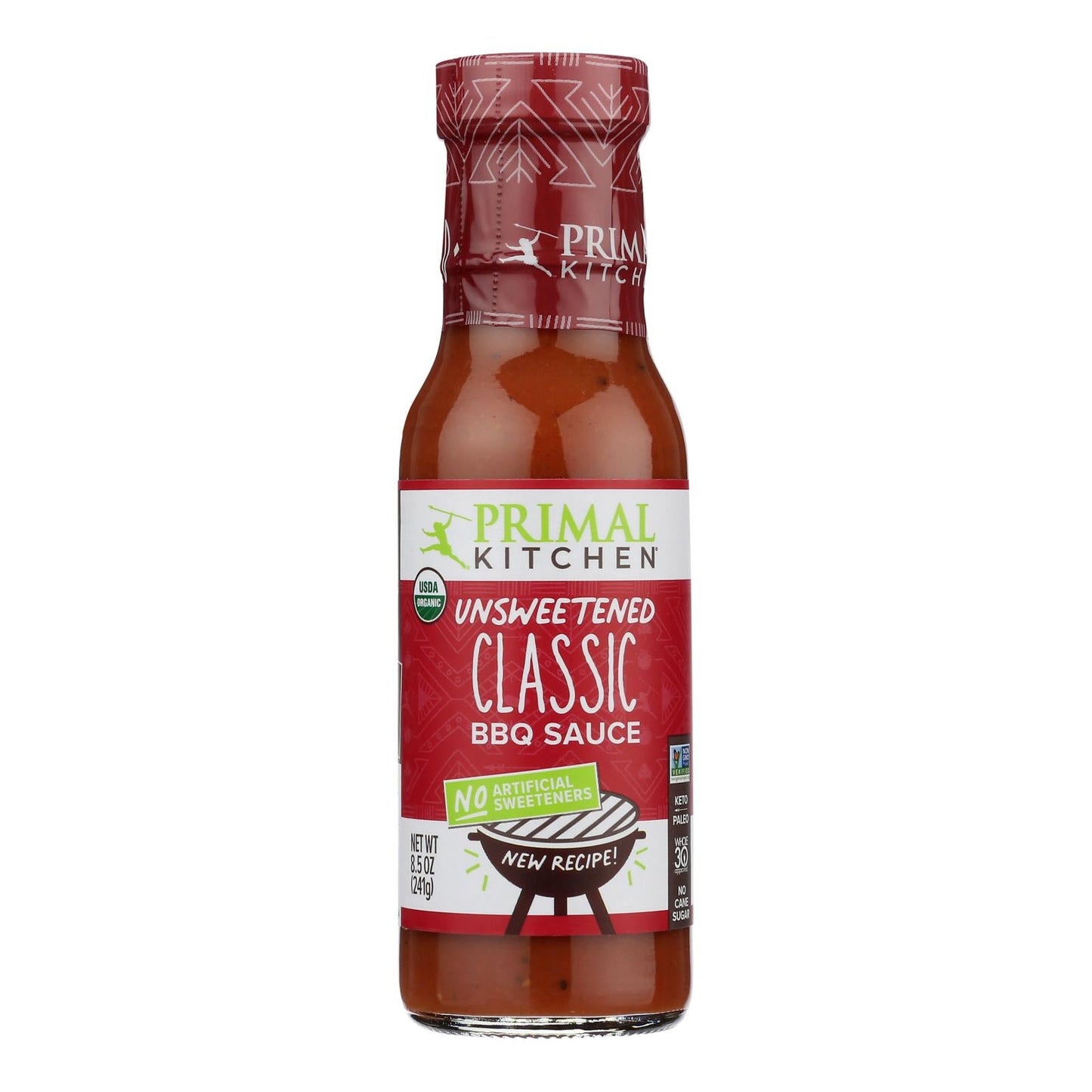Primal Kitchen Classic BBQ Sauce (Pack of 6) - Unsweetened, 8.5 oz