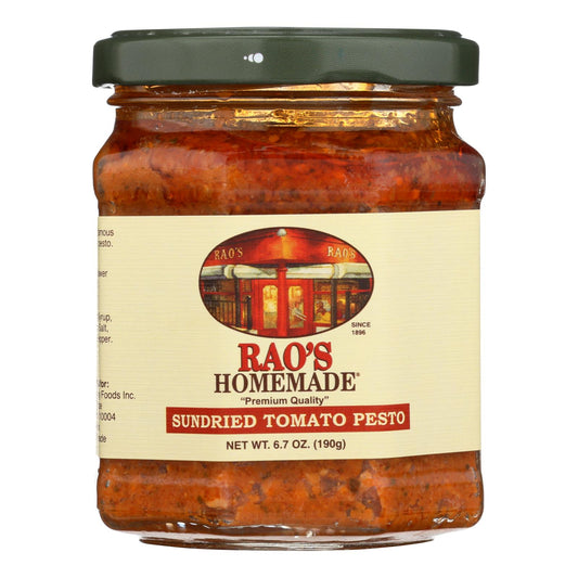 Rao's Pesto Sun Dried Tomato - Pack of 6 - 6.7 Oz - Authentic Italian Flavor