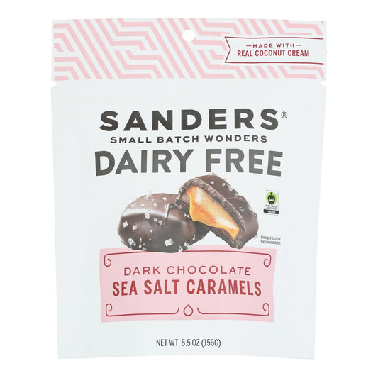 Sanders Dark Chocolate Sea Salt Caramels - 6 x 5.5 oz Units