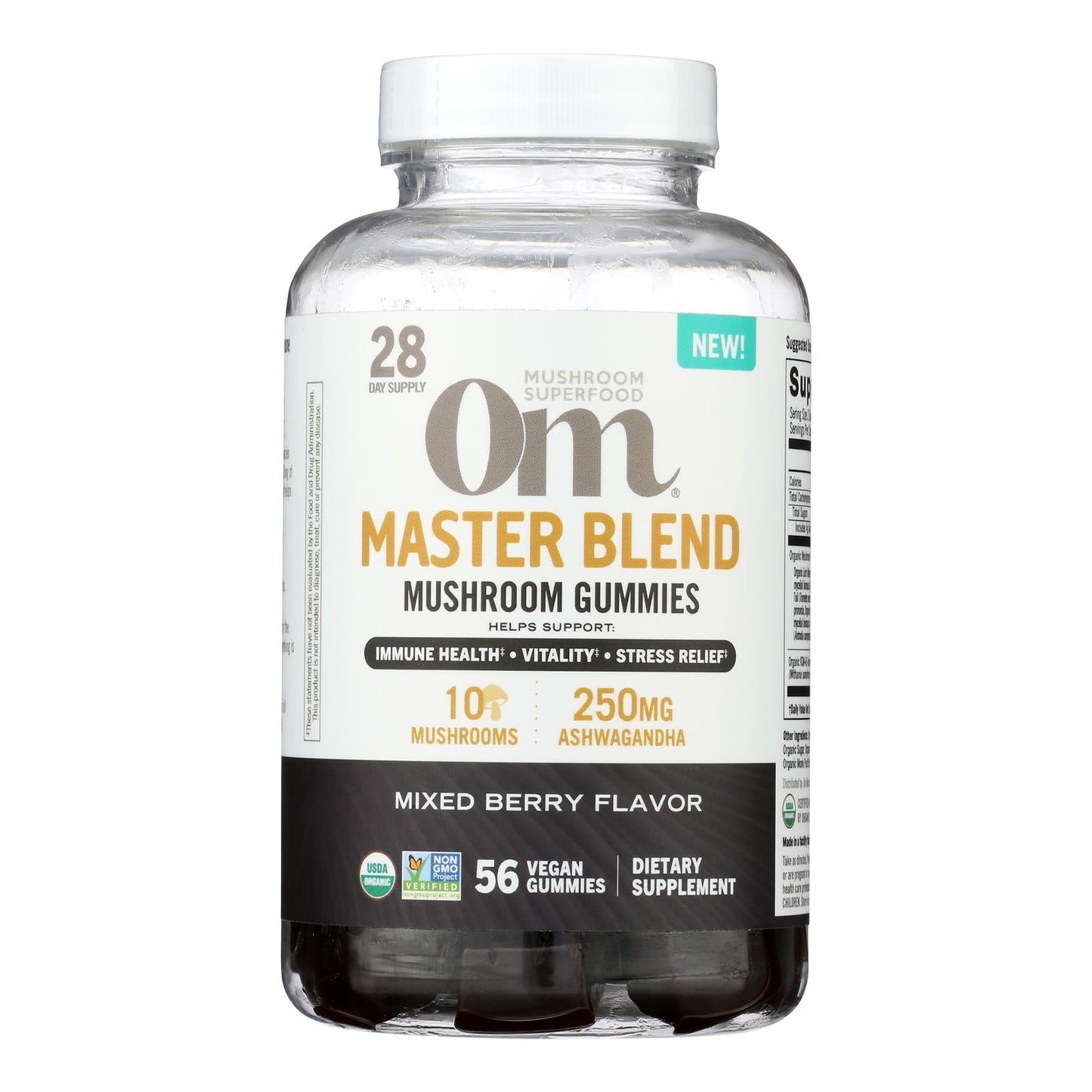 Om Organic Master Blend Mushroom Gummies, 56 Count