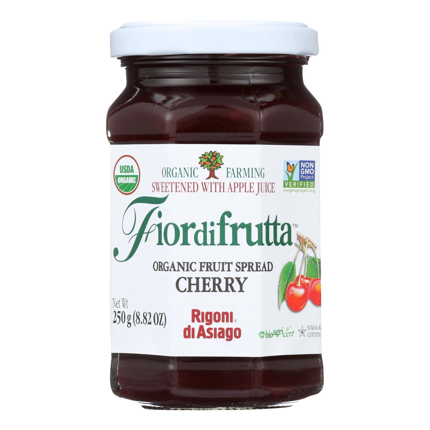 Fiordifrutta Organic Cherry Spreadable Fruit - (Pack of 6) 8.82 oz