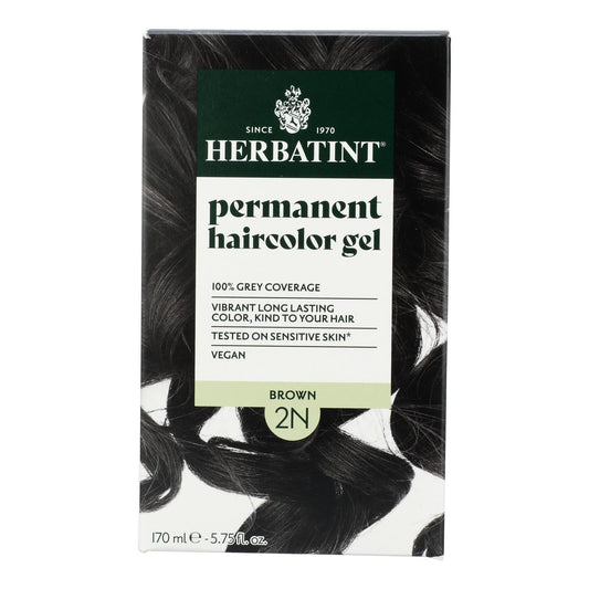 Herbatint 2N Brown Hair Color - Natural & Permanent - 5.75 fl oz