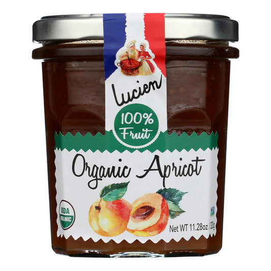 Lucien Georgelin Organic Apricot Fruit Spread - 11.28 Oz - Pack of 6 - All Natural