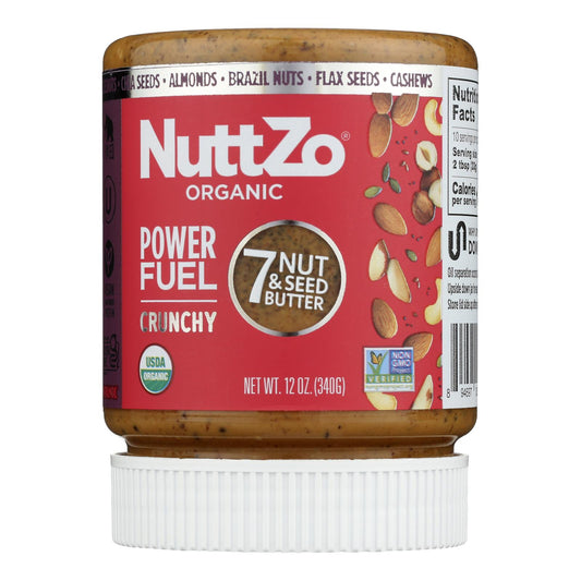 Nuttzo Power Fuel Crunchy 7 Nut & Seed Butter, 12 Oz - 6 Pack