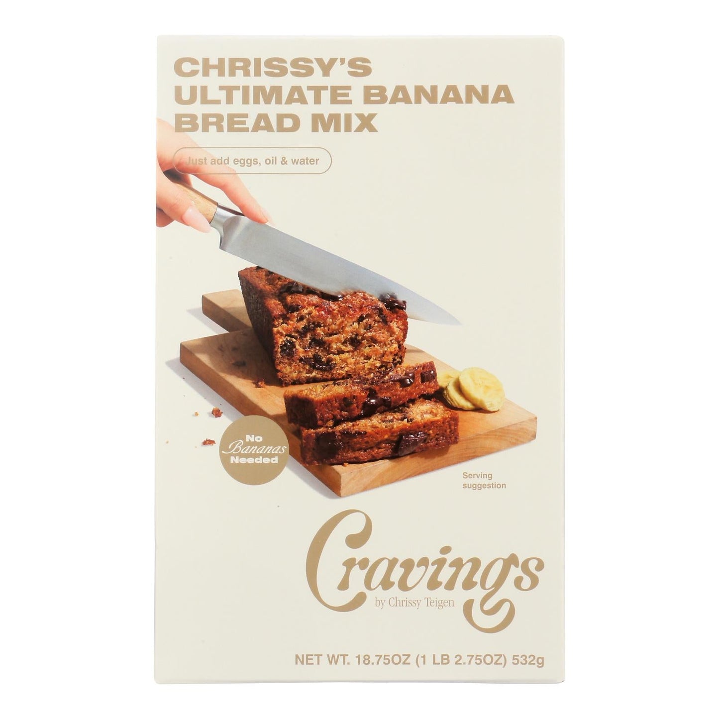 Cravings by Chrissy Teigen Ultimate Banana Bread Mix, Pack of 6, 18.75 oz Each