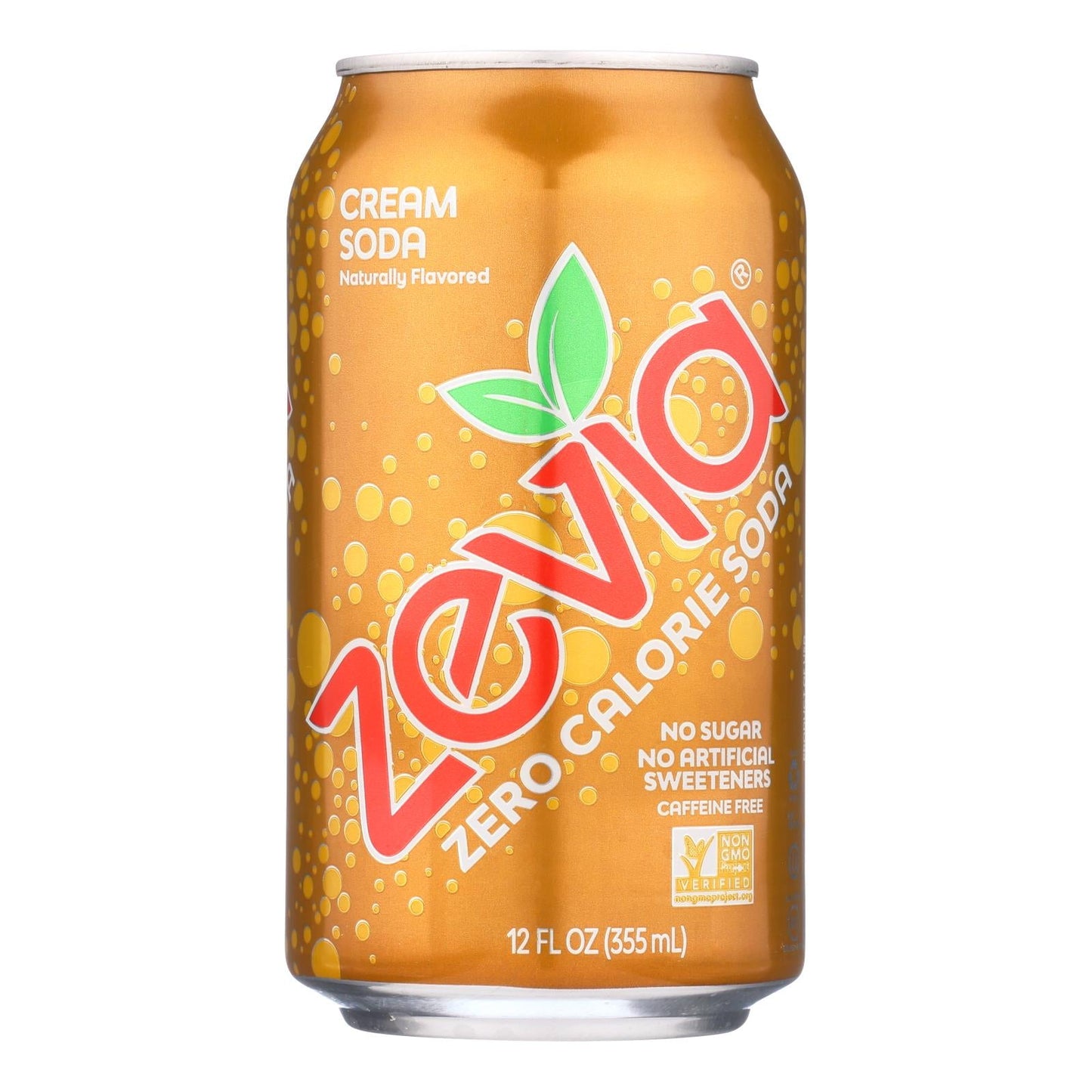 Zevia Soda Cream Soda, 6/12 fl oz (Pack of 4) - Zero Calorie