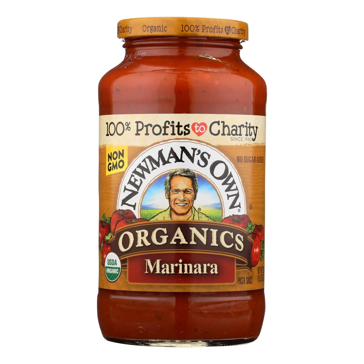 Newman's Own Organics Marinara Pasta Sauce, 23.5 oz, 8-Pack | Organic Tomato Sauce