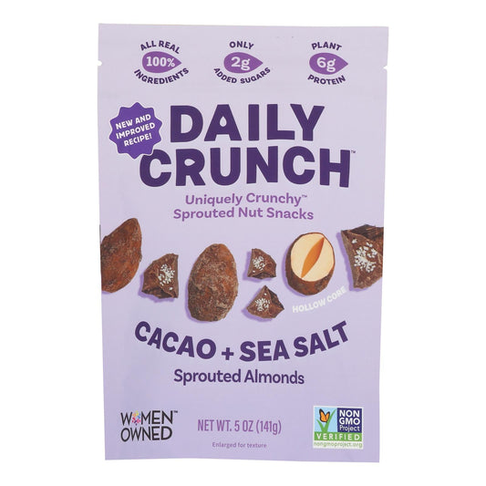 Daily Crunch Sprouted Almond Cacao Sea Salt - 6 x 4 oz Bags