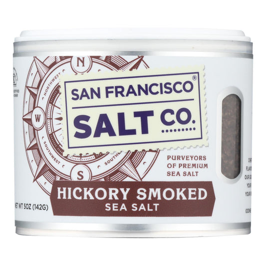 San Francisco Salt Co. Hickory Smoked Sea Salt - Pack of 6 - 5 Oz. - All Natural Smoked Flavor