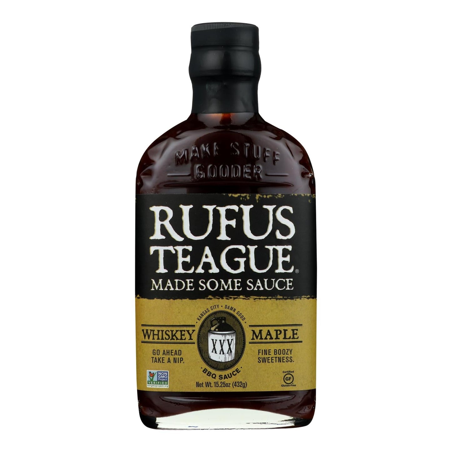 Rufus Teague Whiskey Maple BBQ Sauce - 16 Oz  (Pack of 6)