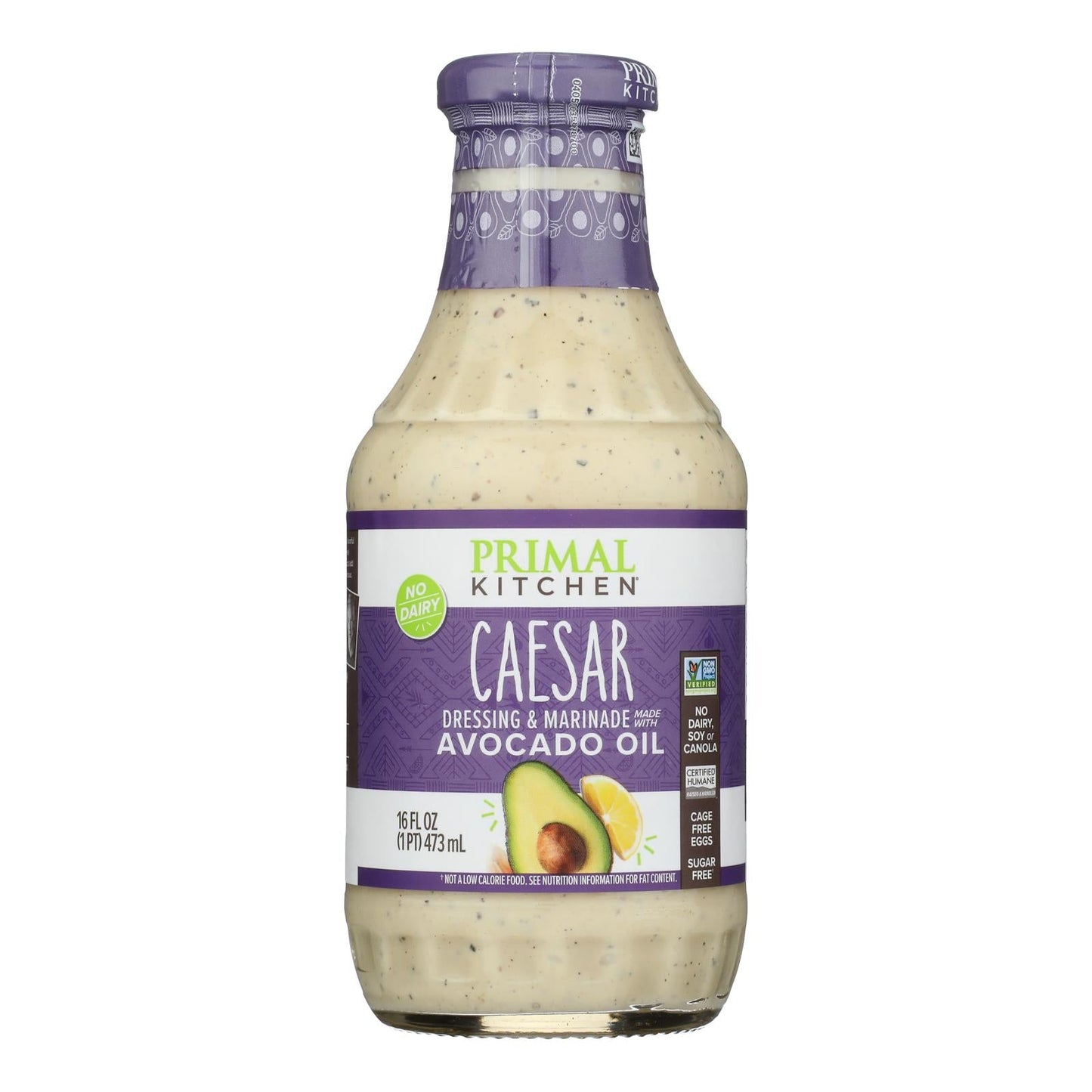 Primal Kitchen Caesar Dressing with Avocado Oil (Pack of 6) 16 oz