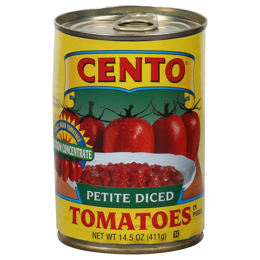 Cento Petite Diced Tomatoes, 14.5 oz  (Pack of 12)