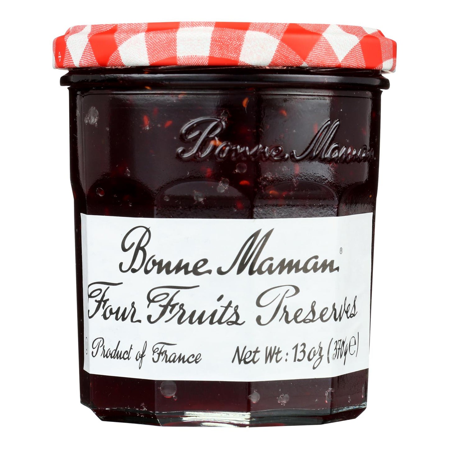 Bonne Maman Four Fruit Conserve (Pack of 6) - 13 oz  - Authentic French Recipe