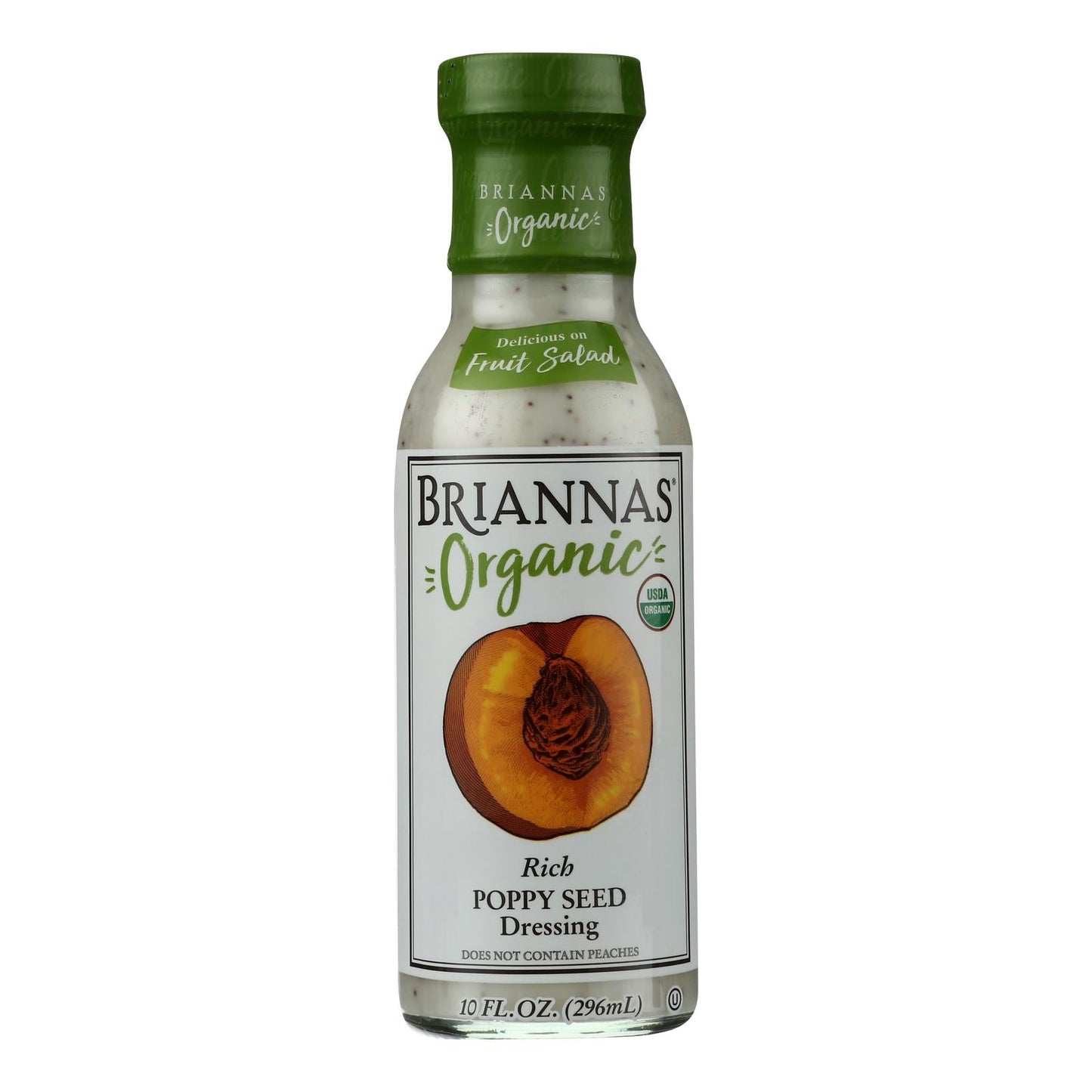 Brianna's Organic Poppy Seed Salad Dressing, 10 fl oz (Case of 6)