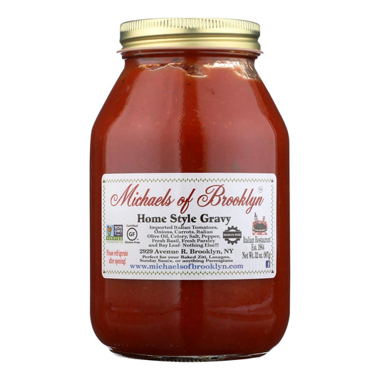 Michael's Of Brooklyn Home Style Gravy - 32 Oz - Pack of 6 - Rich & Savory Flavor