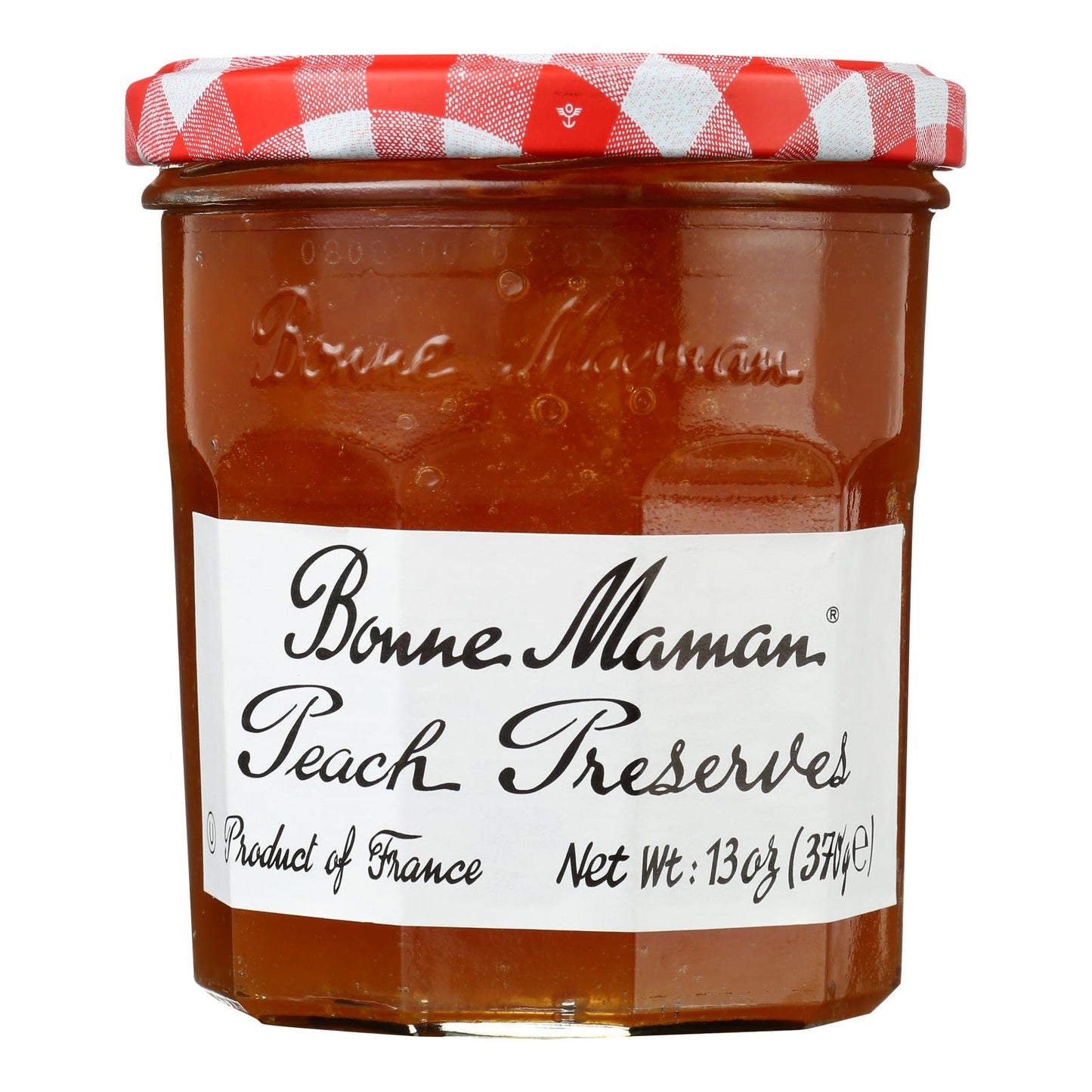 Bonne Maman Peach Preserves, 13 oz, Case of 6