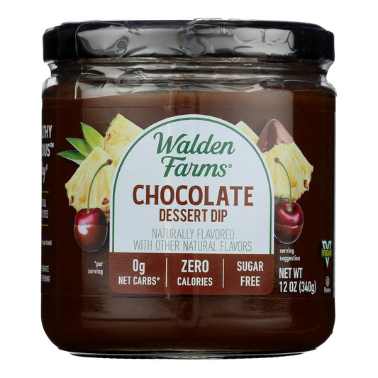 Walden Farms Chocolate Dip - Pack of 6 - 12 oz - Sugar-Free, Calorie-Free Indulgence
