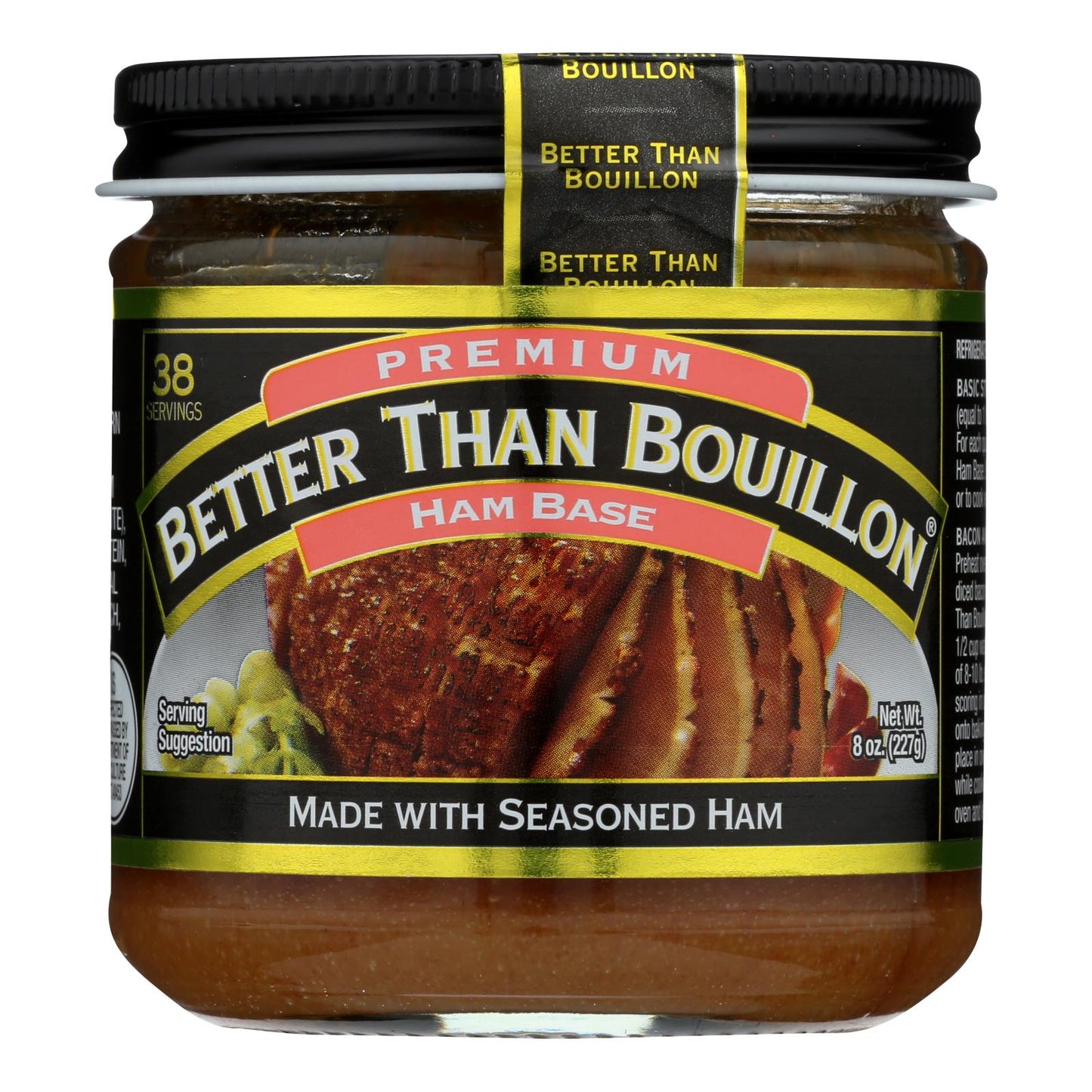 Better Than Bouillon Ham Base - 8 Oz - (Pack of 6) - Concentrated Flavor for Soups, Stocks & More