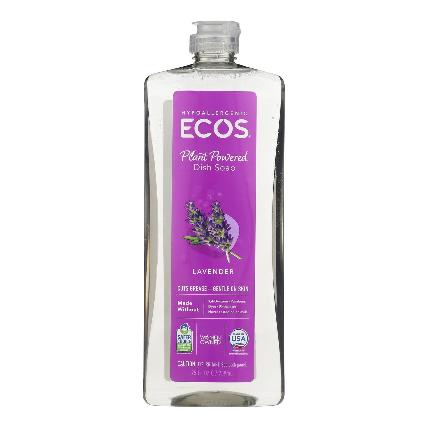 Earth Friendly Dishmate Lavender Dish Soap - 25 Fl Oz - Plant Based Formula