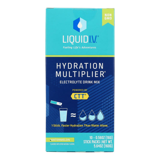 Liquid I.V. Hydration Multiplier - Watermelon Drink Mix 10ct - 5.65 Oz Each
