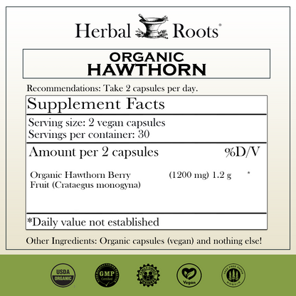Organic Hawthorn Berry