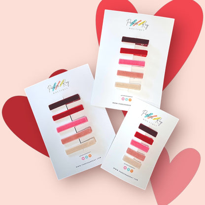 Velvet Bar Clip Set